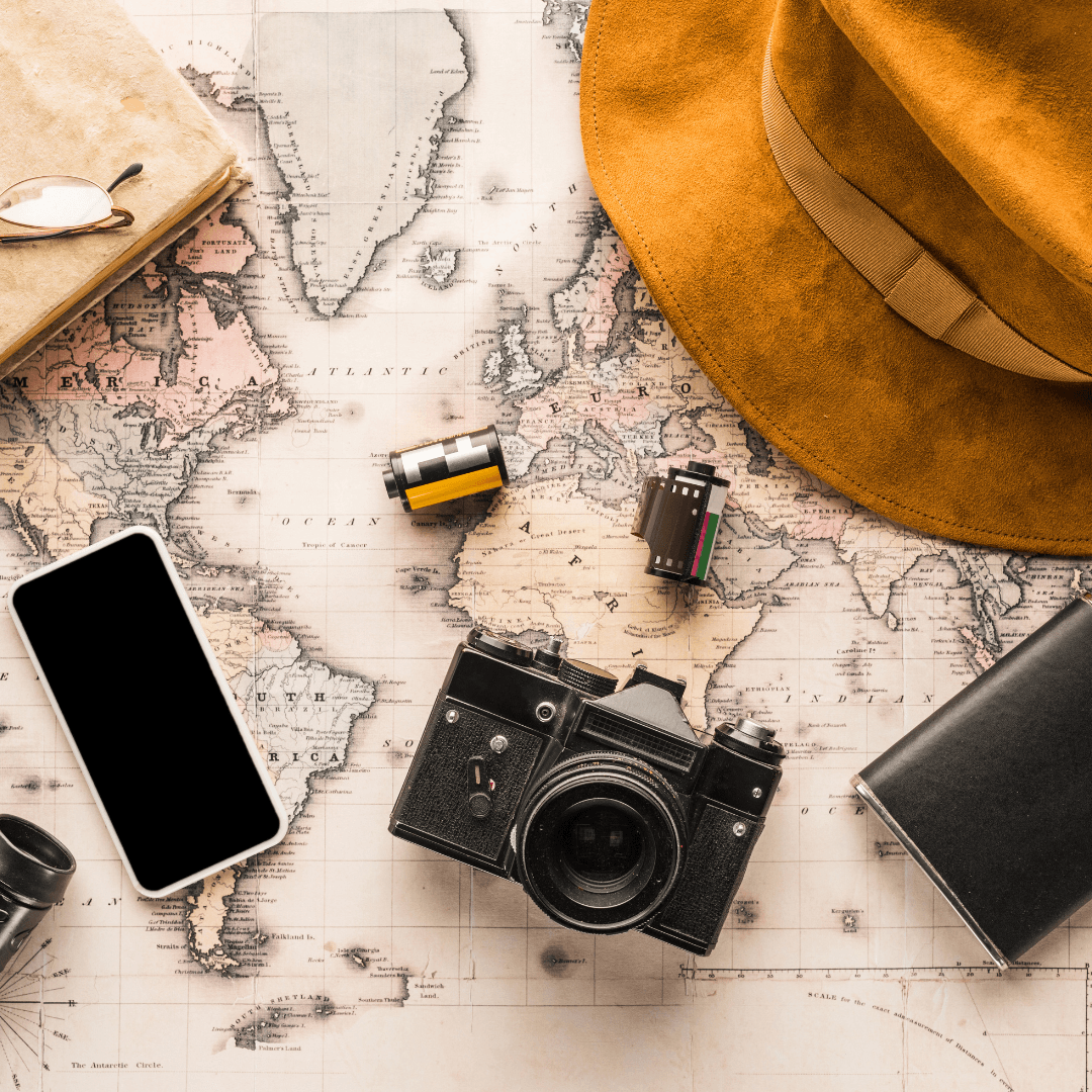 Travel hacks for flying hassle & stree free! background